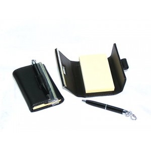 Leatherette Memopad with Pen